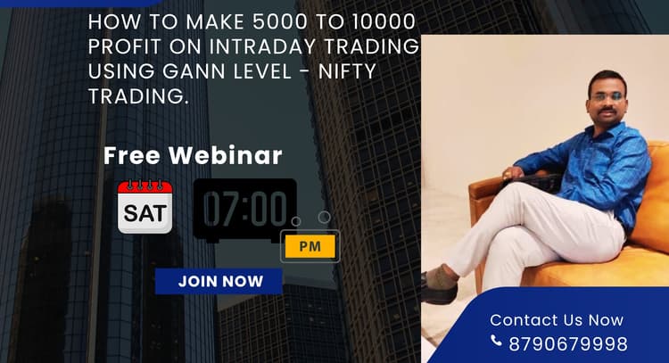 livesession | How to make 5000 to 10000 profit on intraday trading using Gann level - Nifty trading.